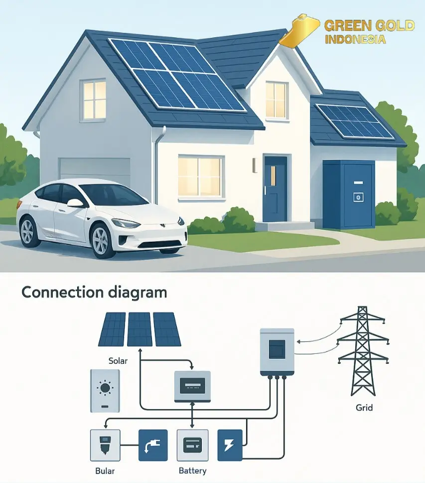 5,5 Kw Offf Grid Solar Panel System